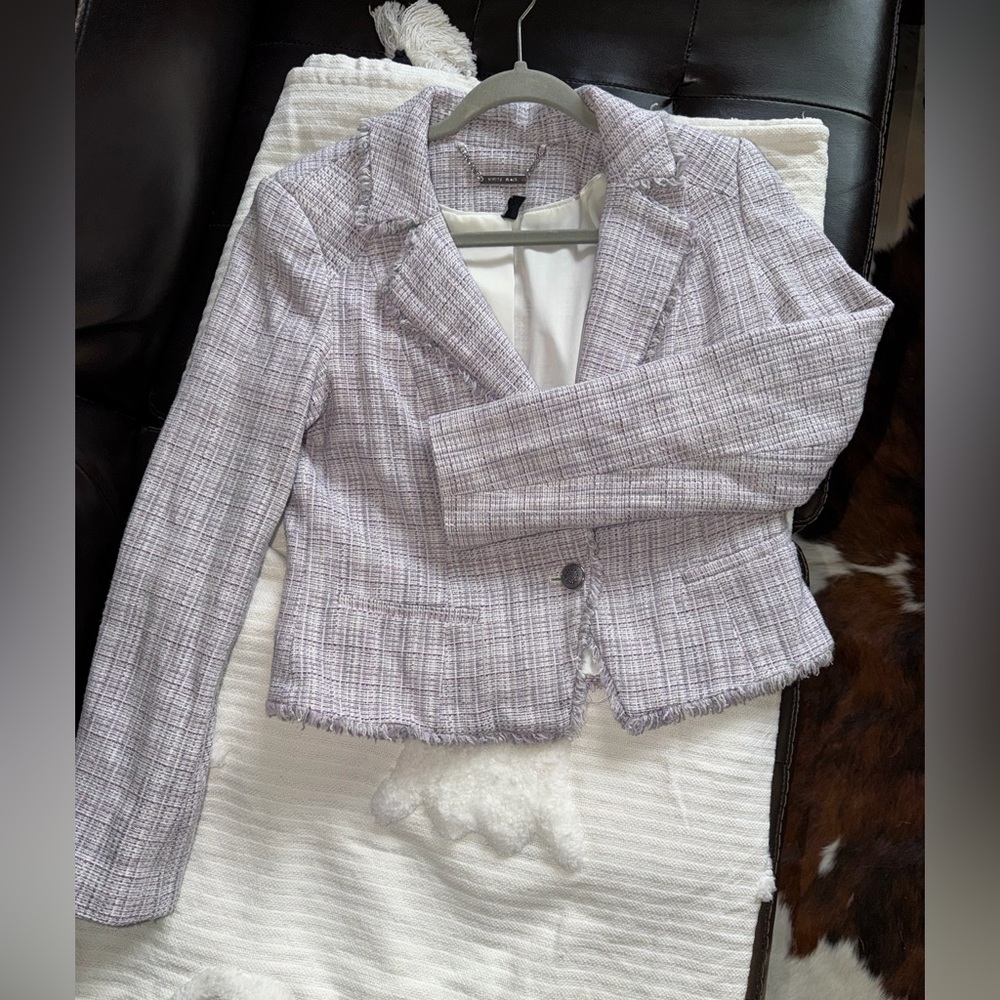 White House Black Market Purple Blazer